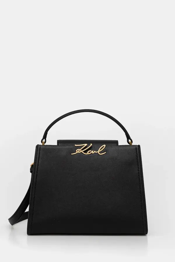 Karl Lagerfeld Usnjena torbica Karl Lagerfeld K/SIGNATURE