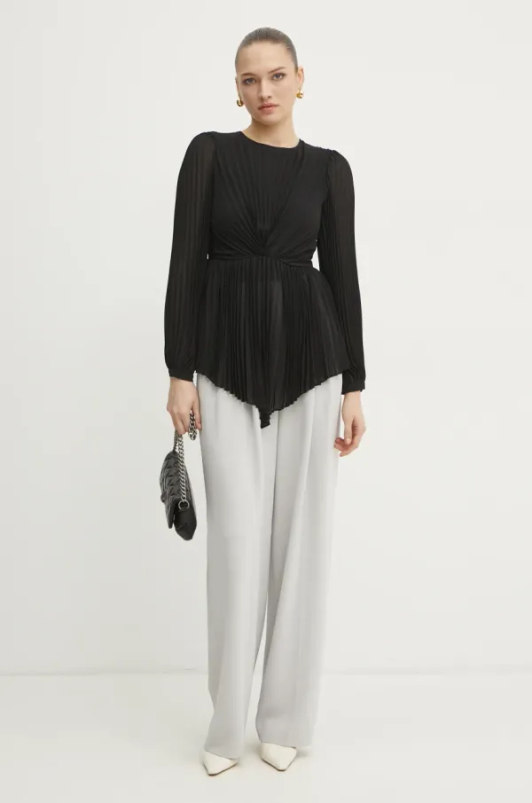 Kurt Geiger London Usnjena torbica Kurt Geiger London črna barva, 4029900109