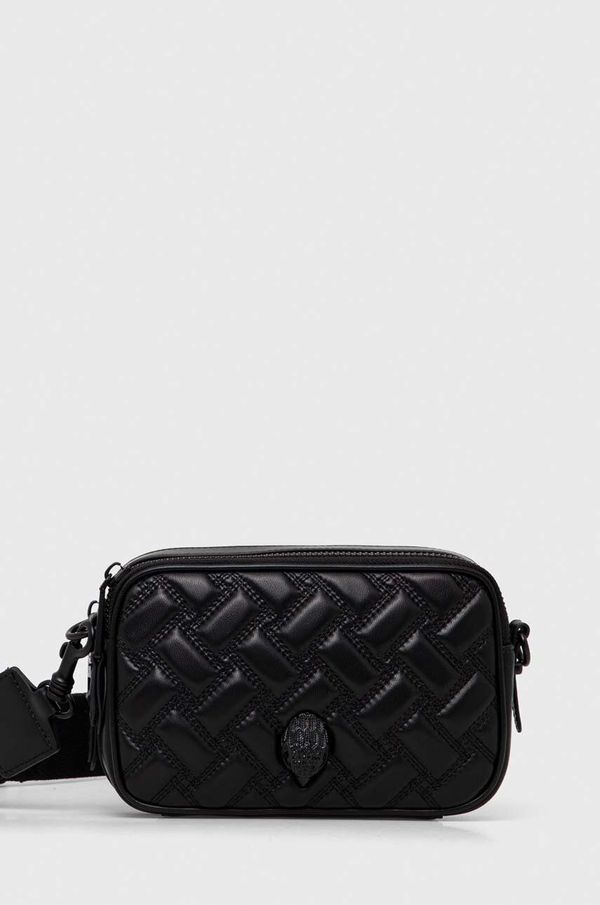 Kurt Geiger London Usnjena torbica Kurt Geiger London črna barva
