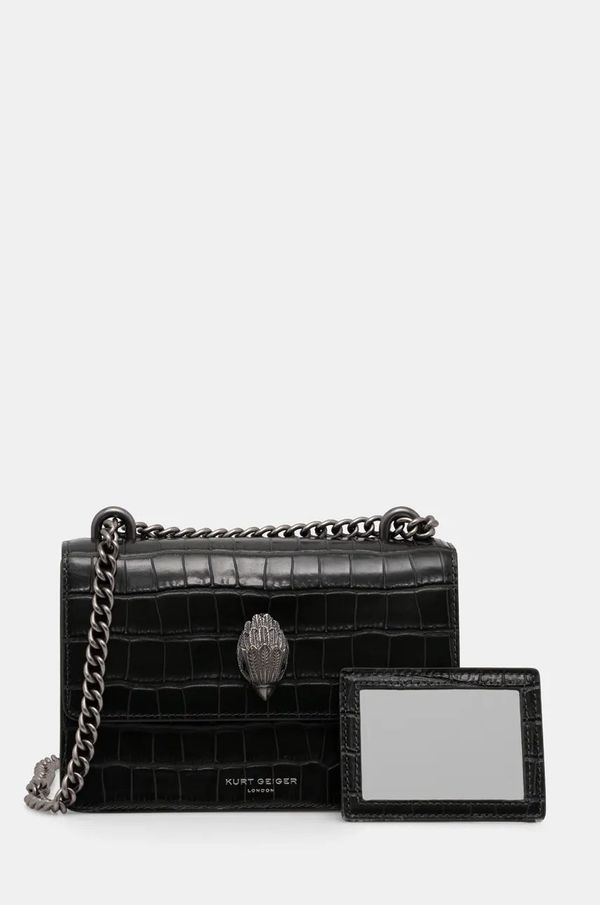 Kurt Geiger London Usnjena torbica Kurt Geiger London SHOREDITCH zelena barva, 3536271149