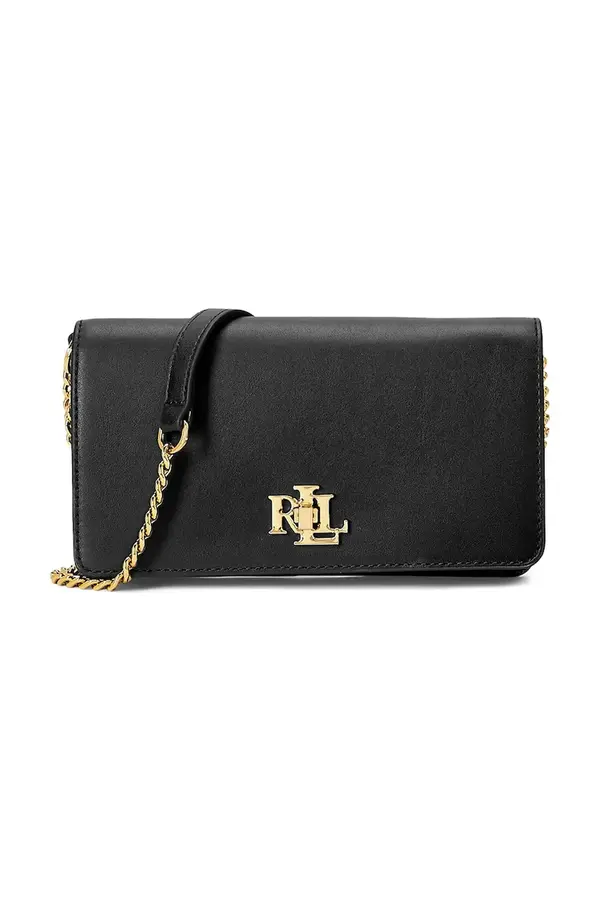 Lauren Ralph Lauren Usnjena torbica Lauren Ralph Lauren