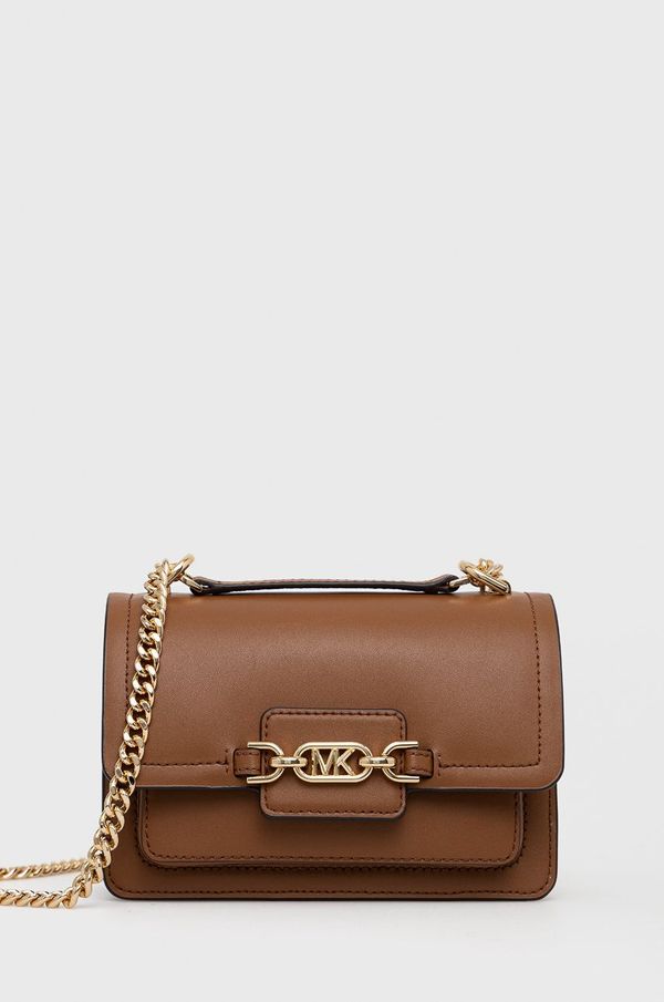 MICHAEL Michael Kors Usnjena torbica MICHAEL Michael Kors rjava barva