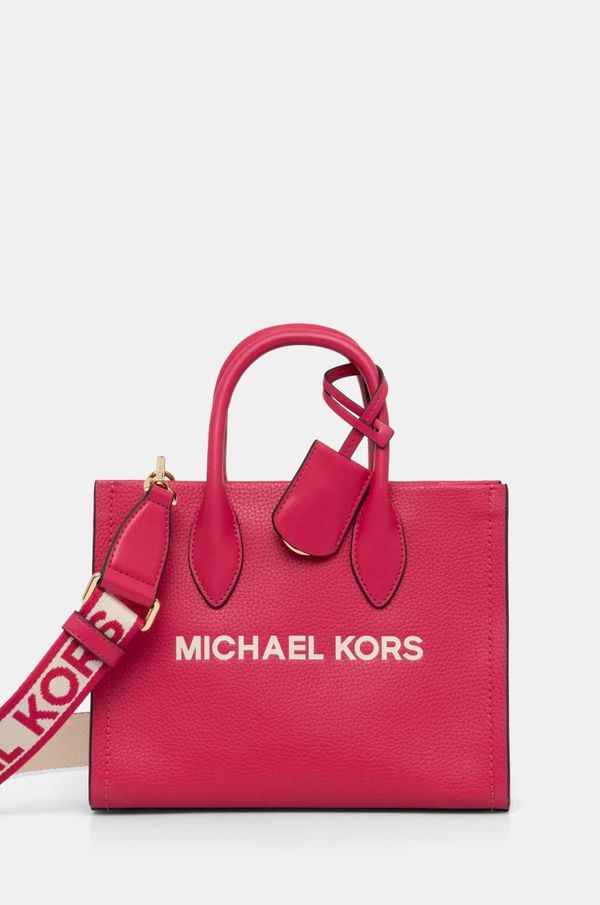 MICHAEL Michael Kors Usnjena torbica MICHAEL Michael Kors roza barva, 35S4G7ZC5L