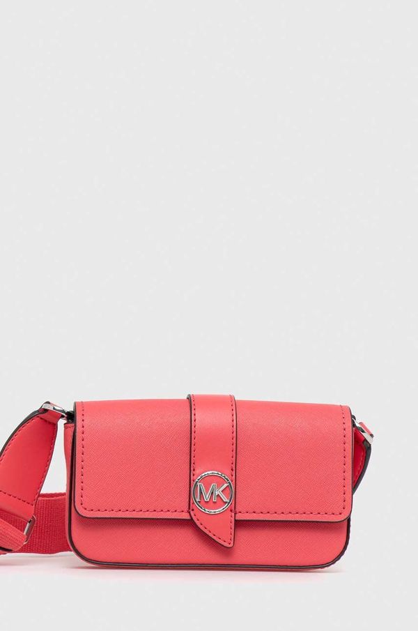 MICHAEL Michael Kors Usnjena torbica MICHAEL Michael Kors roza barva