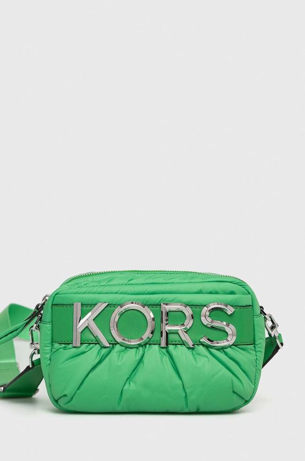 MICHAEL Michael Kors Usnjena torbica MICHAEL Michael Kors zelena barva