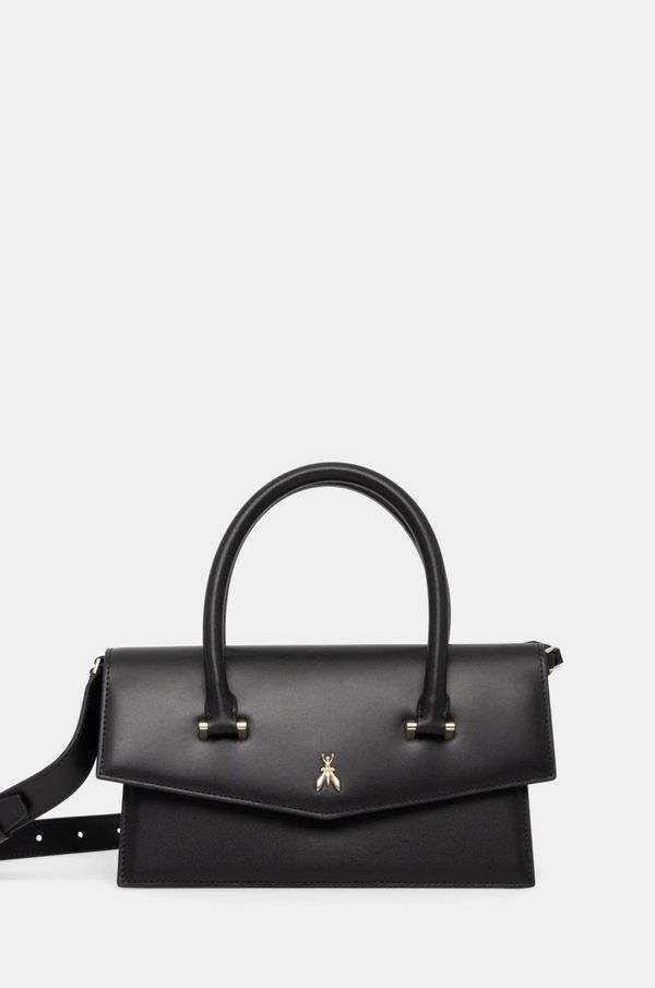 Patrizia Pepe Usnjena torbica Patrizia Pepe črna barva, 8B0199 L061