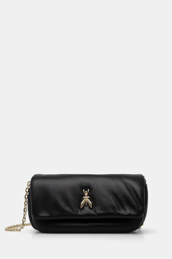 Patrizia Pepe Usnjena torbica Patrizia Pepe črna barva, 8B0220 L113