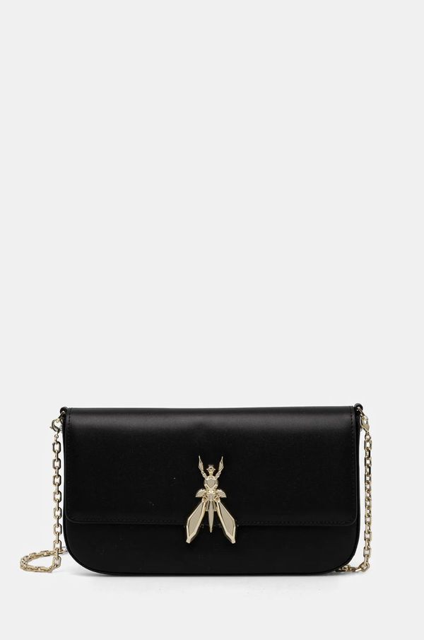 Patrizia Pepe Usnjena torbica Patrizia Pepe črna barva, 8B0229 L061