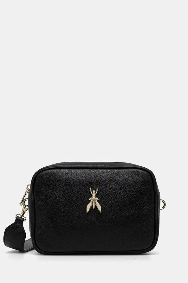 Patrizia Pepe Usnjena torbica Patrizia Pepe črna barva, 8B0232 L001