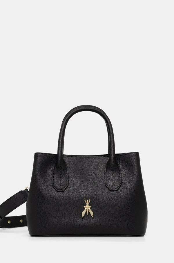 Patrizia Pepe Usnjena torbica Patrizia Pepe črna barva, 8B0240 L001