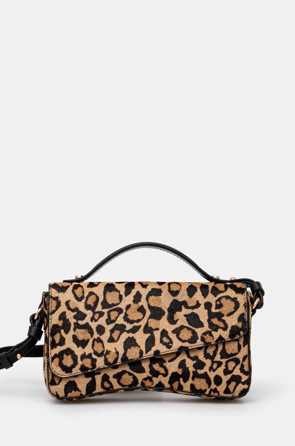 Pedro del Hierro Usnjena torbica Pedro del Hierro bež barva, 1118551