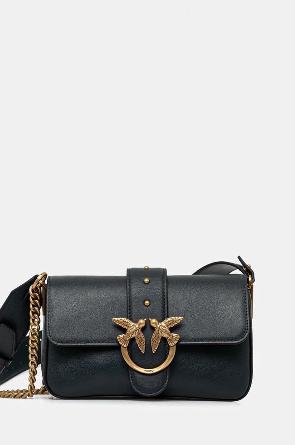 Pinko Usnjena torbica Pinko zelena barva, 104340 A0QO