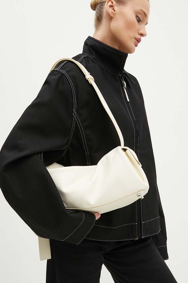 Sunnei Usnjena torbica Sunnei bela barva, CACCWBAG002