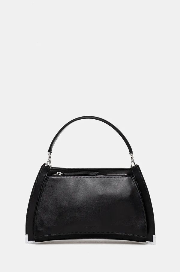 The Kooples Usnjena torbica The Kooples črna barva, AFSA29003K