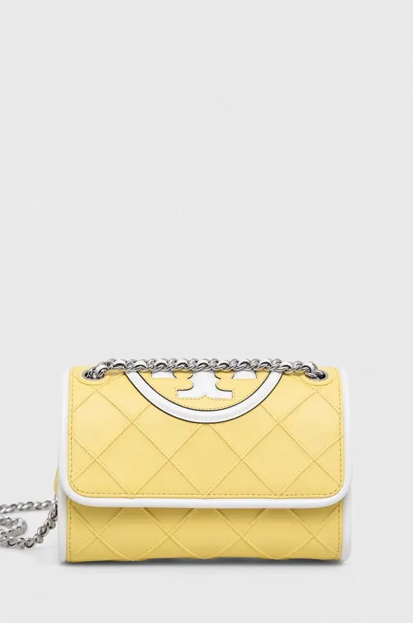 Tory Burch Usnjena torbica Tory Burch Fleming
