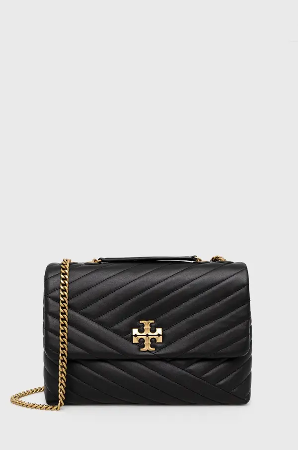 Tory Burch Usnjena torbica Tory Burch Kira Chevron