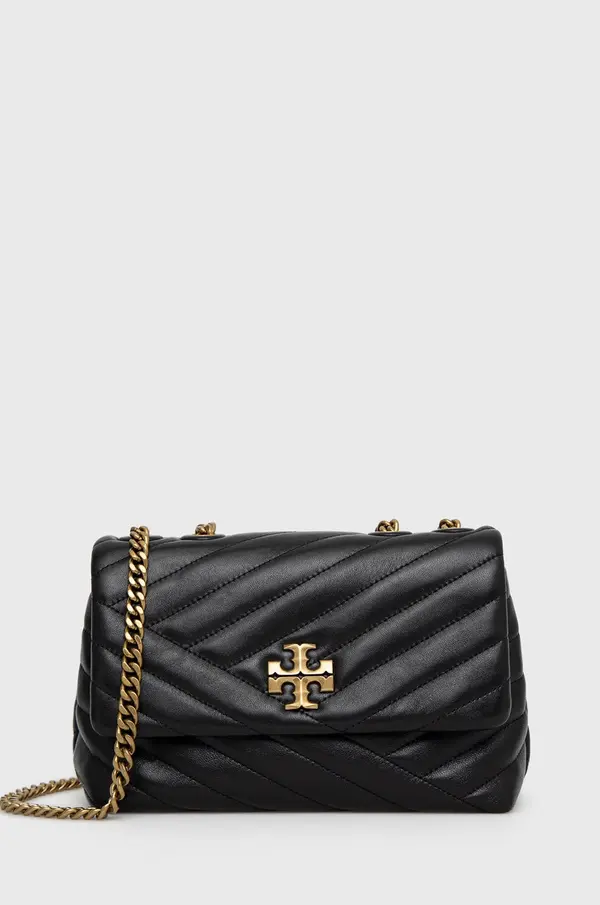 Tory Burch Usnjena torbica Tory Burch Kira Chevron