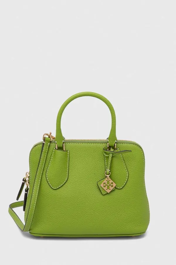 Tory Burch Usnjena torbica Tory Burch Mini Pebbled Swing