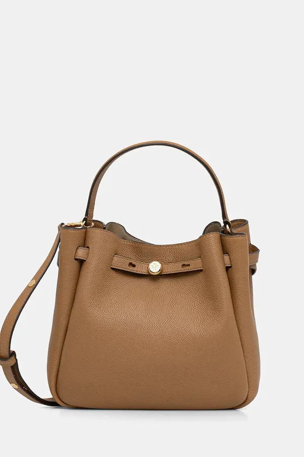 Tory Burch Usnjena torbica Tory Burch Romy