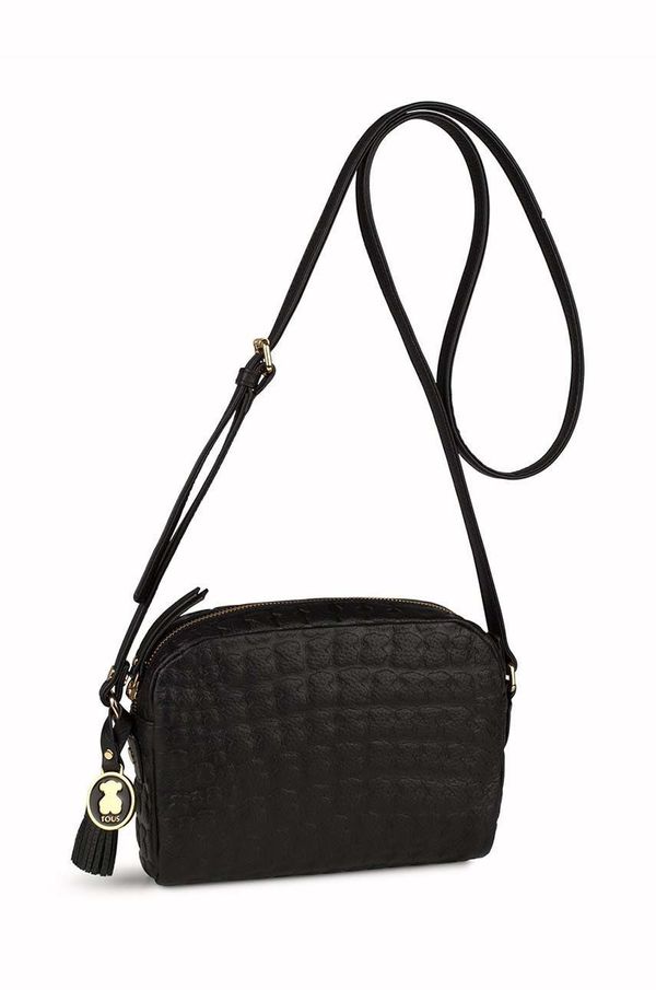 Tous Usnjena torbica Tous črna barva