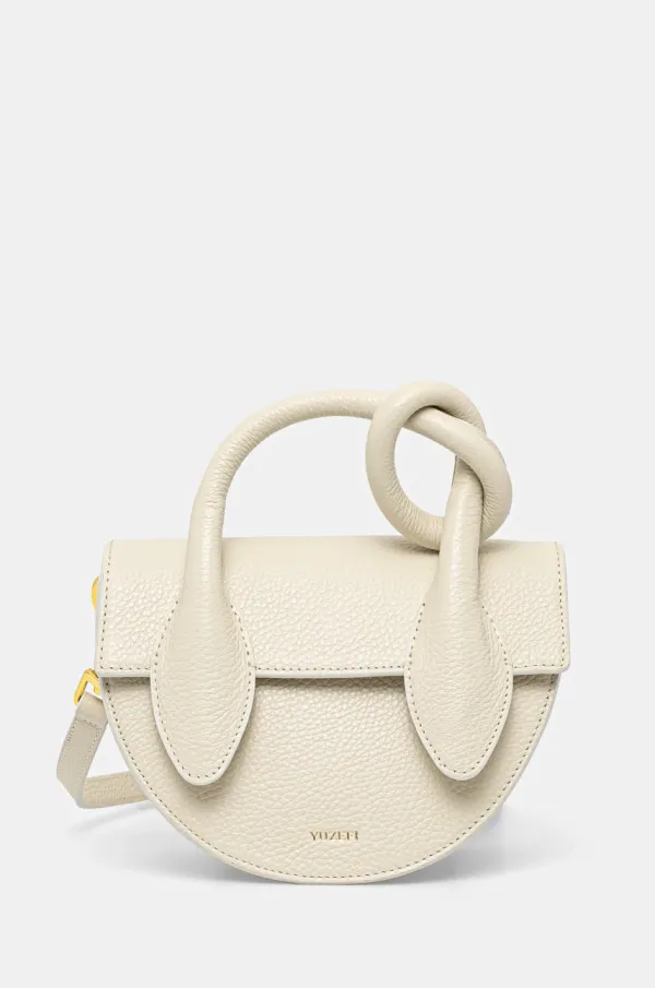 Yuzefi Usnjena torbica Yuzefi bež barva, YUZCO-HB-PRZ-L031