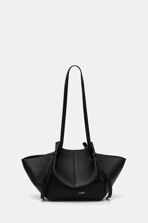 Yuzefi Usnjena torbica Yuzefi črna barva, YUZCO-HB-MO-L034