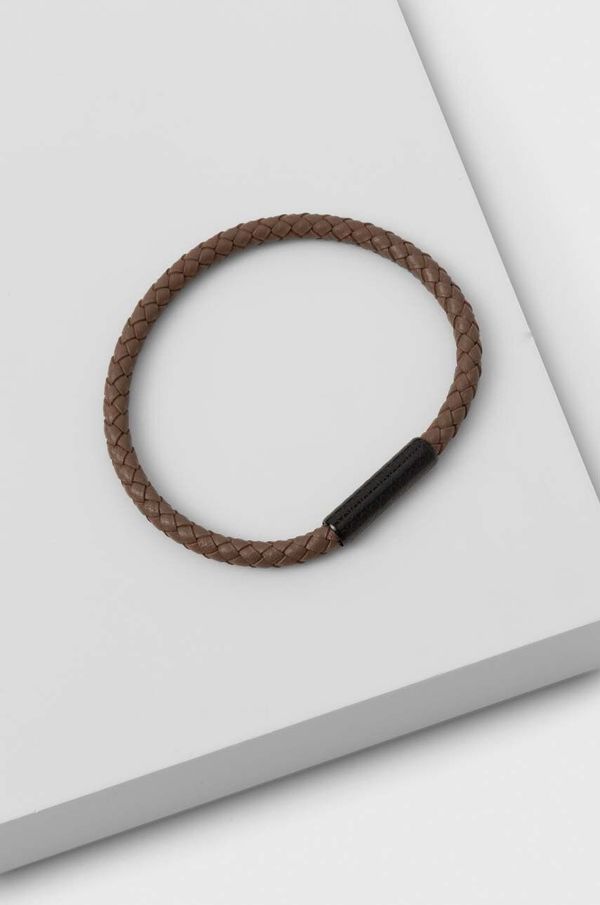 Calvin Klein Usnjena zapestnica Calvin Klein moška