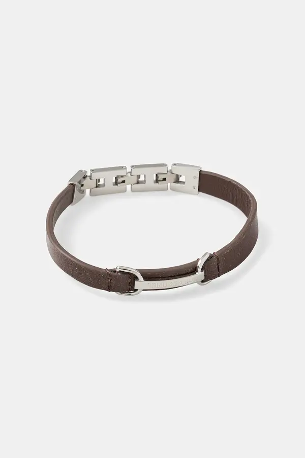 Trussardi Usnjena zapestnica Trussardi T-LEATHER