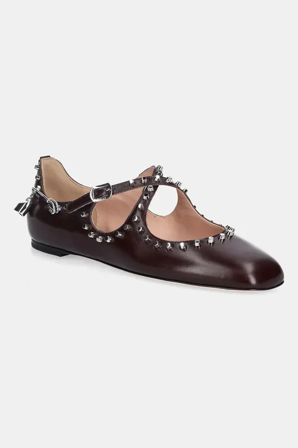 Bally Usnjene balerinke Bally BELISKA-STUDS