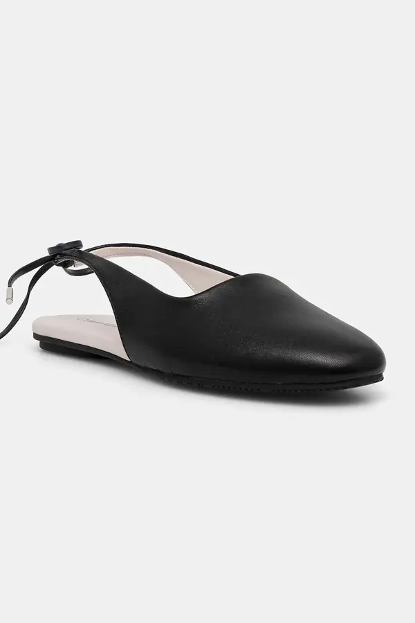 Calvin Klein Usnjene balerinke Calvin Klein BALLERINA SLING BACK LTH