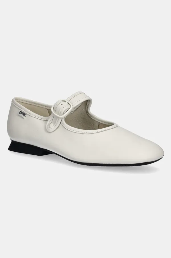 Camper Usnjene balerinke Camper Casi Myra bela barva, K201629-002