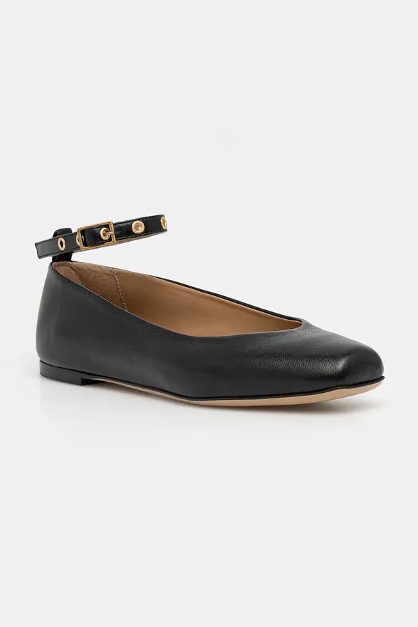 Emporio Armani Usnjene balerinke Emporio Armani