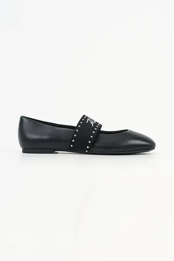 Karl Lagerfeld Usnjene balerinke Karl Lagerfeld KARO