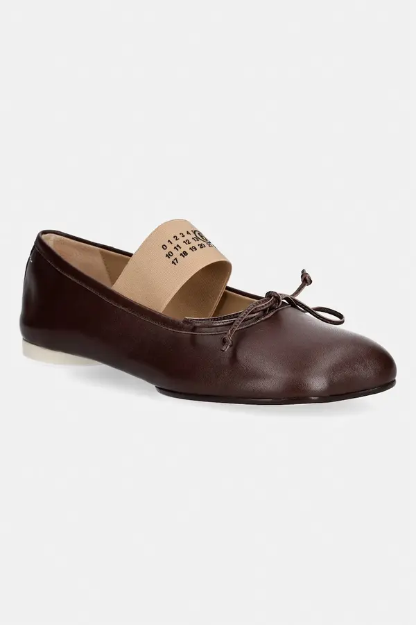 MM6 Maison Margiela Usnjene balerinke MM6 Maison Margiela