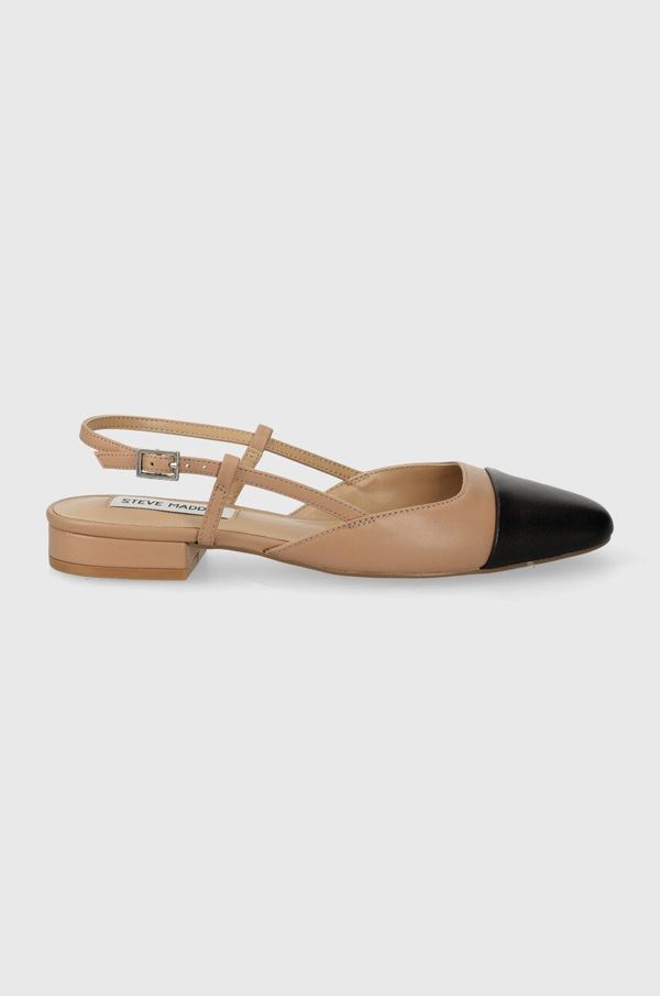 Steve Madden Usnjene balerinke Steve Madden Belinda bež barva, SM11002823