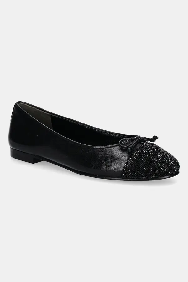 Tory Burch Usnjene balerinke Tory Burch Cap-Toe Pave Ballet