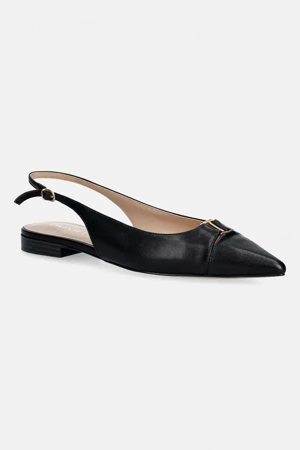 Twinset Usnjene balerinke Twinset