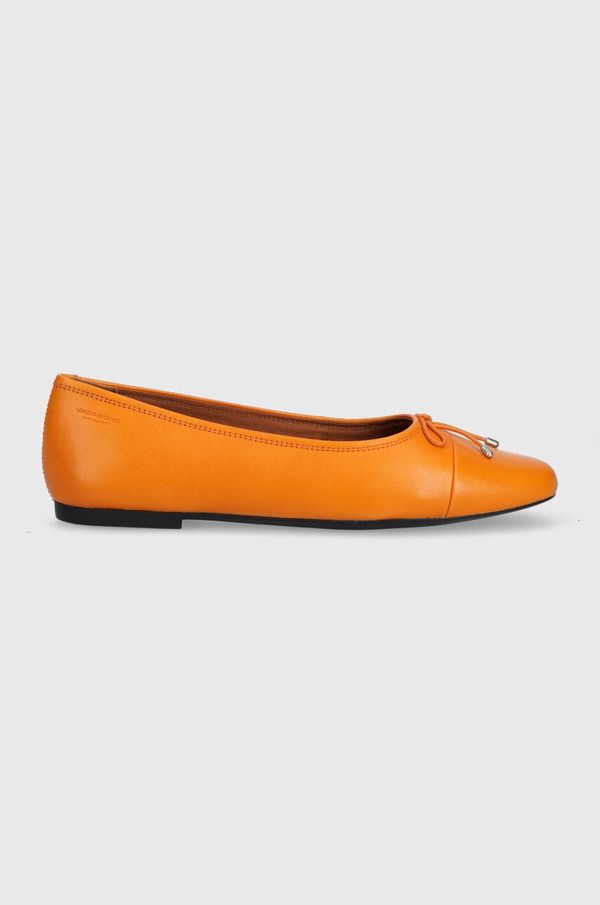Vagabond Shoemakers Usnjene balerinke Vagabond Shoemakers JOLIN oranžna barva, 5508.101.44