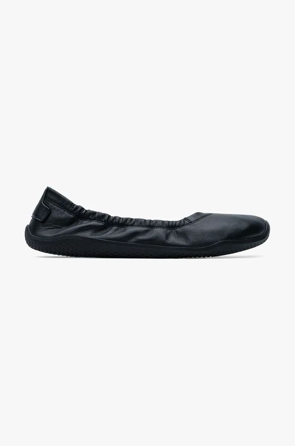 Vivobarefoot Usnjene balerinke Vivobarefoot ASANA YIN črna barva, 209453