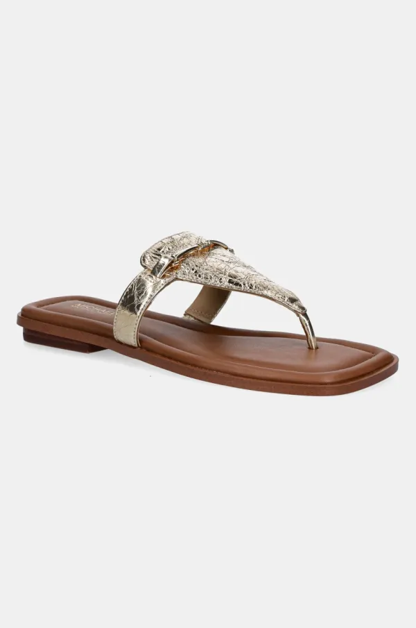 MICHAEL Michael Kors Usnjene japonke MICHAEL Michael Kors Lena ženske, zlata barva, 40R5LEFS1M.740