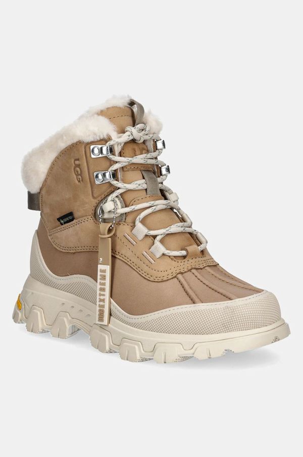 Ugg Usnjene snežke UGG Adirondack Meridian Hiker rjava barva, 1169032-SAN