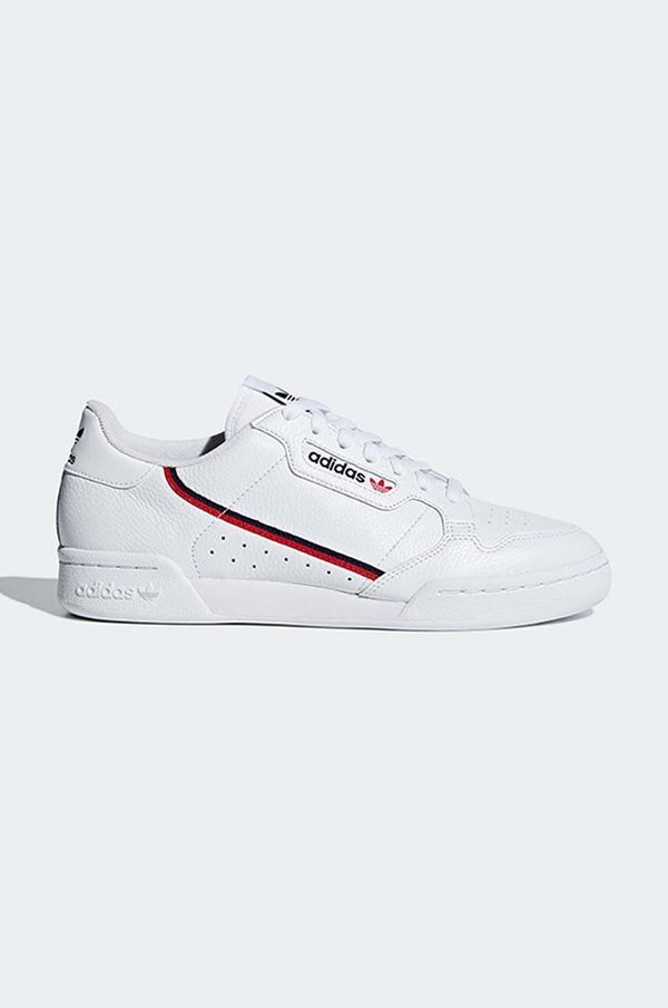 adidas Originals Usnjene superge adidas Originals Continental 80 bela barva, G27706