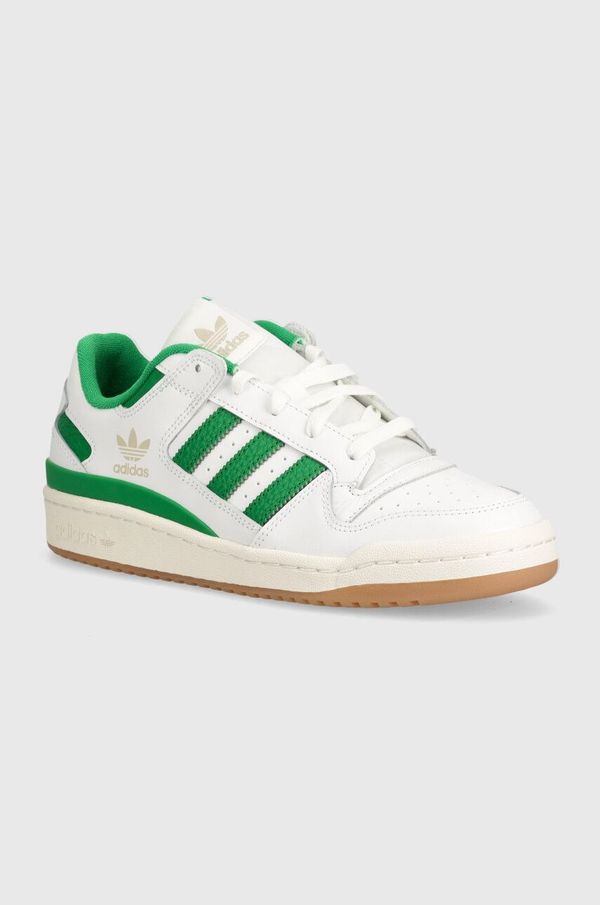 adidas Originals Usnjene superge adidas Originals Forum Low bela barva, IH7820