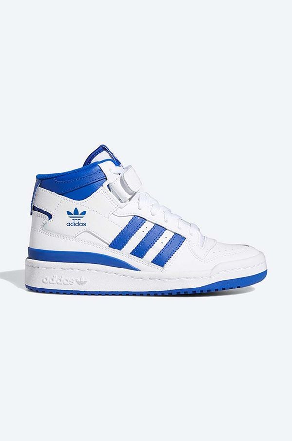 adidas Originals Usnjene superge adidas Originals Forum Mid J bela barva, FZ2085