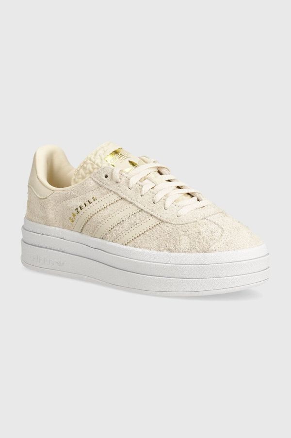 adidas Originals Usnjene superge adidas Originals Gazelle Bold bež barva, IG4380