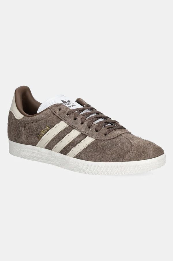 adidas Originals Usnjene superge adidas Originals Gazelle siva barva, IG4392