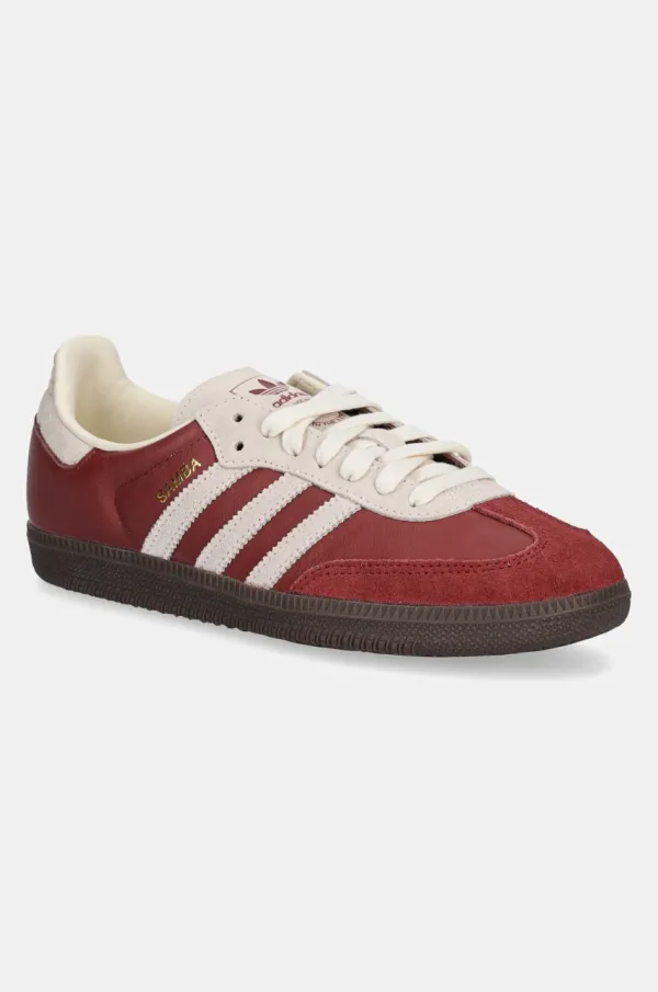 adidas Originals Usnjene superge adidas Originals Samba OG bordo barva, JI3216