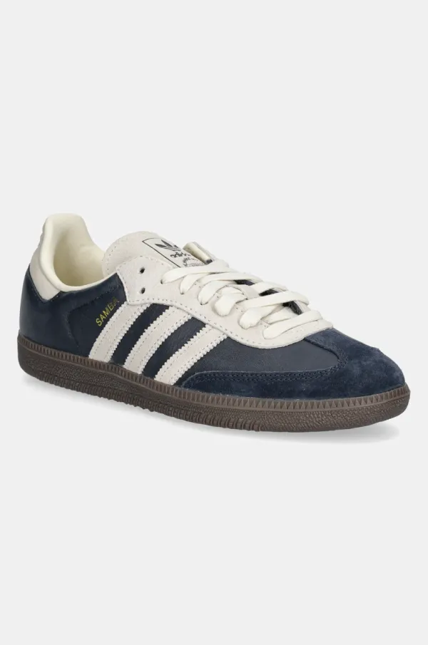 adidas Originals Usnjene superge adidas Originals Samba OG mornarsko modra barva, JI3217