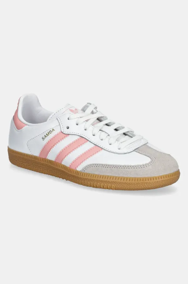 adidas Originals Usnjene superge adidas Originals SAMBA OG roza barva, JP5480