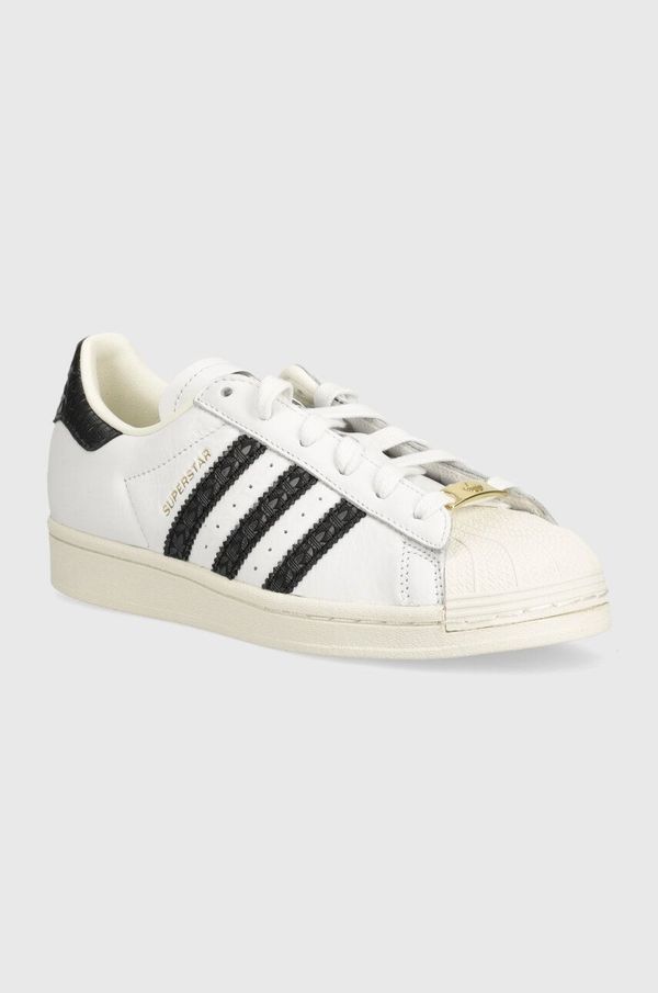 adidas Originals Usnjene superge adidas Originals Superstar bela barva, IF3637